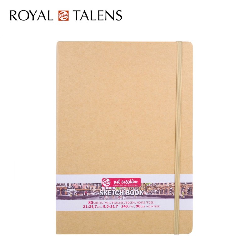 Talens Art Creation - Sketchbook “Kraft Paper” formato A4 - 80 fogli  rilegati da 140 gr.