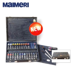 Maimeri - Cassetta con Colori ad Olio Classico 26 tubi da 20 ml e accessori
