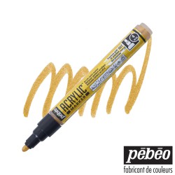 Pébéo Acrylic Marker - Pennarello Acrilico Oro - Punta tonda da 4 mm