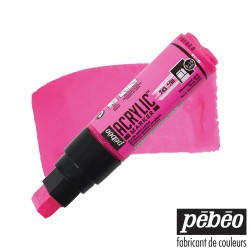 Pébéo Acrylic Marker - Pennarello Acrilico Rosa Fluo - Punta da 5 a 15 mm