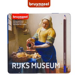 Bruynzeel - Set da 24 matite colorate in scatola di metallo Serie Rijksmuseum