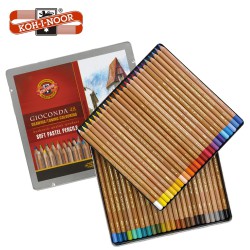 Koh-I-Noor Gioconda Soft Pastel - Set di matite colorate in scatola di metallo