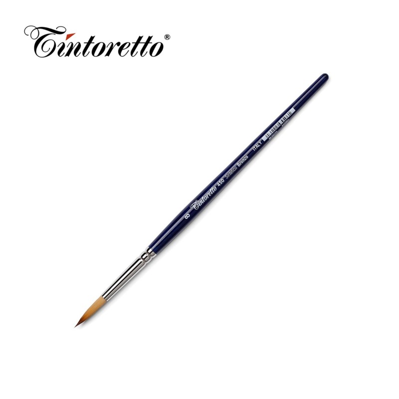 Pennelli Tintoretto - Tondo in pelo sintetico Bronzo - Serie 450