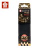 Astuccio in ecopelle Sakura Pigma Micron Black & Gold Edition Set - 3 pennarelli neri serie Micron