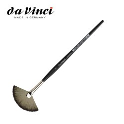 Pennelli Da Vinci - Ventaglio n. 3 in Pelo sintetico grigio e morbido - Serie 473