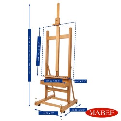 Cavalletto da Pittura Mabef Mod. M/05 - da Studio con manovella