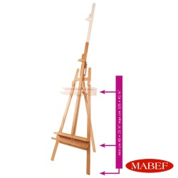 Cavalletto da Pittura Mabef Mod. M/11 - a Lira con asta inclinabile a cremagliera