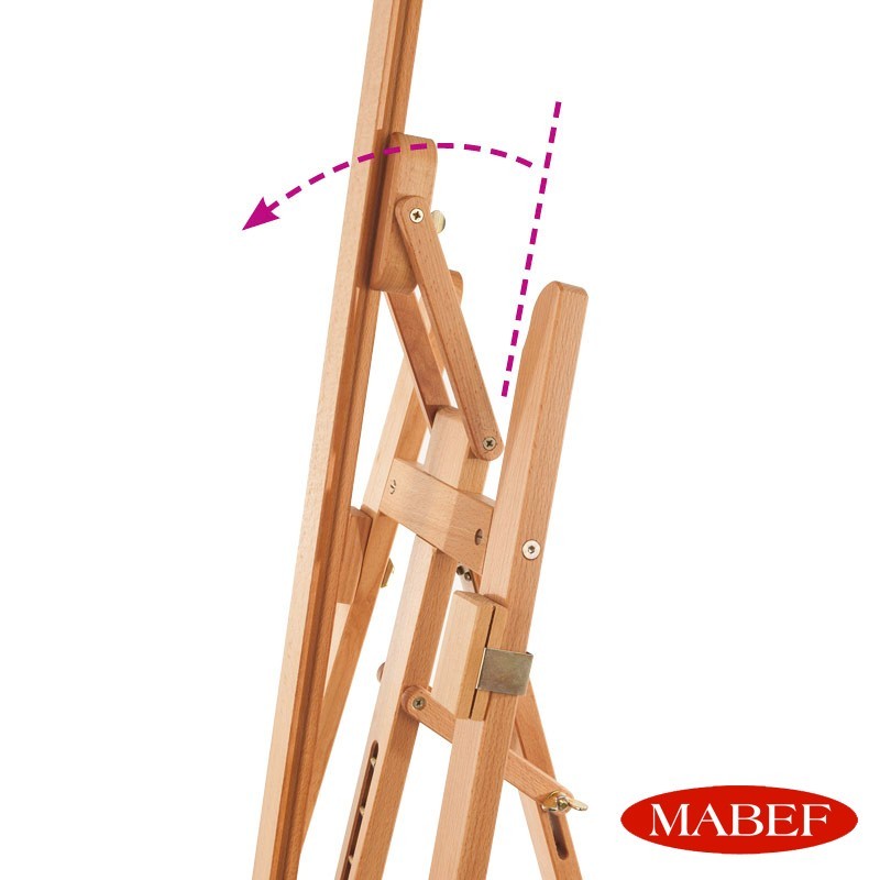Cavalletto Da Pittura In Legno 150 Cm Professionale – Pieghevole E Regolabile, Include 6 Pennelli Sintetici, Supporto Per Tele Grandi E Piccole