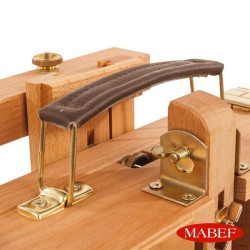 Cassetta Cavalletto da terra Mabef M/22 in legno con divisori mobili in metallo tele fino a 87 cm