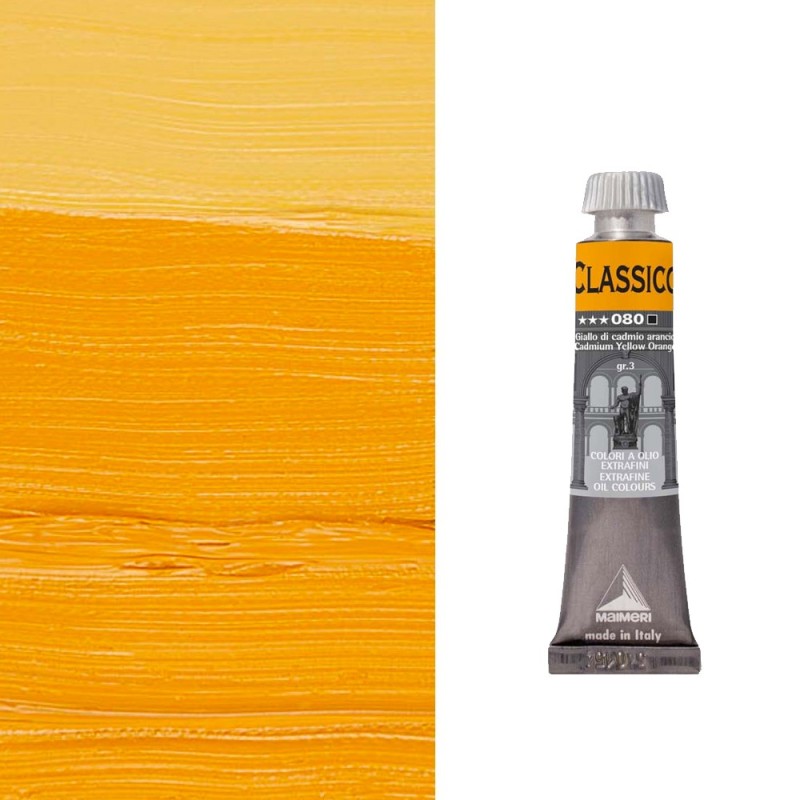 Colori ad Olio Maimeri "Classico" Giallo di Cadmio Arancio (080)