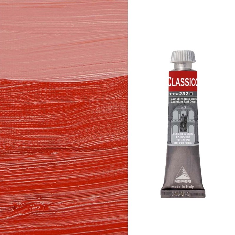 Colori ad Olio Maimeri "Classico" Rosso di Cadmio Scuro (232) Colori ad Olio Maimeri "Classico" Rosso di Cadmio Scuro (232)