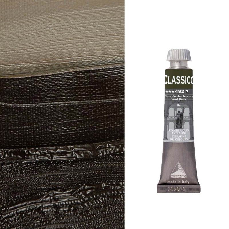 Colori ad Olio Maimeri "Classico" Terra d'Ombra Bruciata (492)