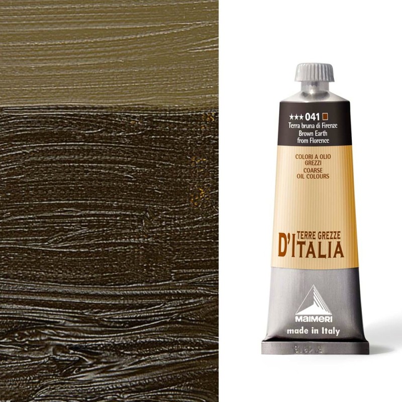 Colori ad Olio Maimeri "Terre grezze d'Italia" Terra Bruna di Firenze (041)