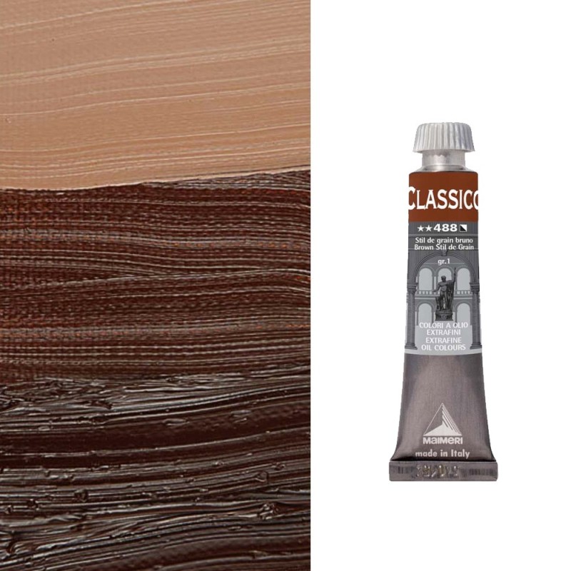 Colori ad Olio Maimeri "Classico" Stil de Grain Bruno (488)