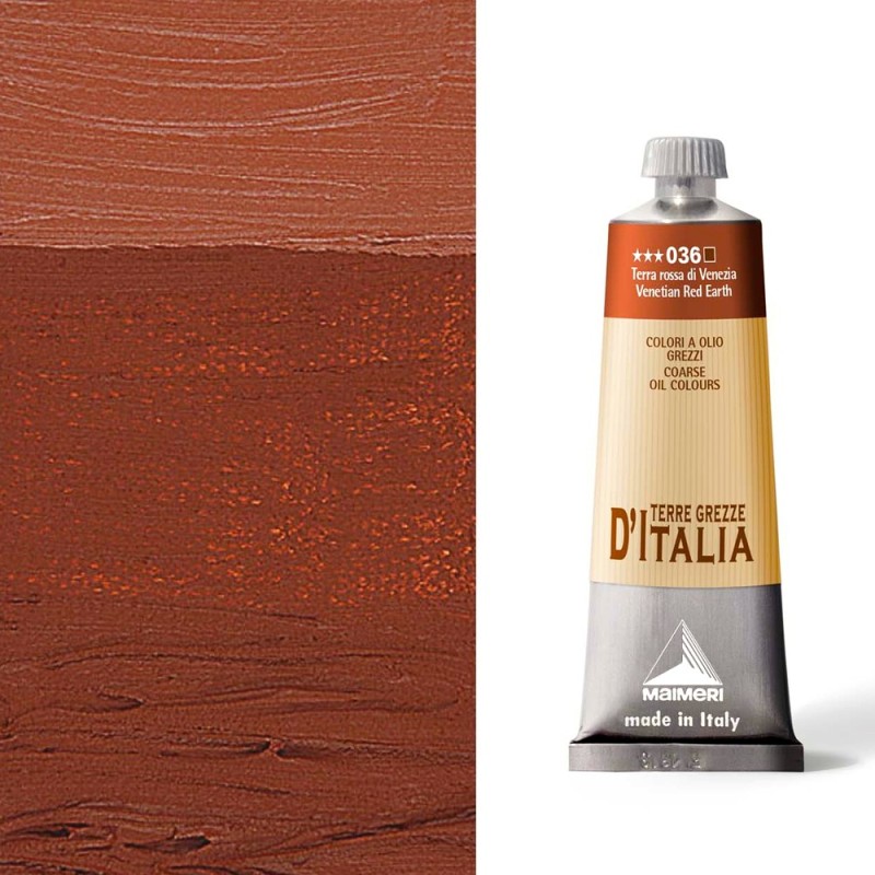 Colori ad Olio Maimeri "Terre grezze d'Italia" Terra Rossa di Venezia (036)