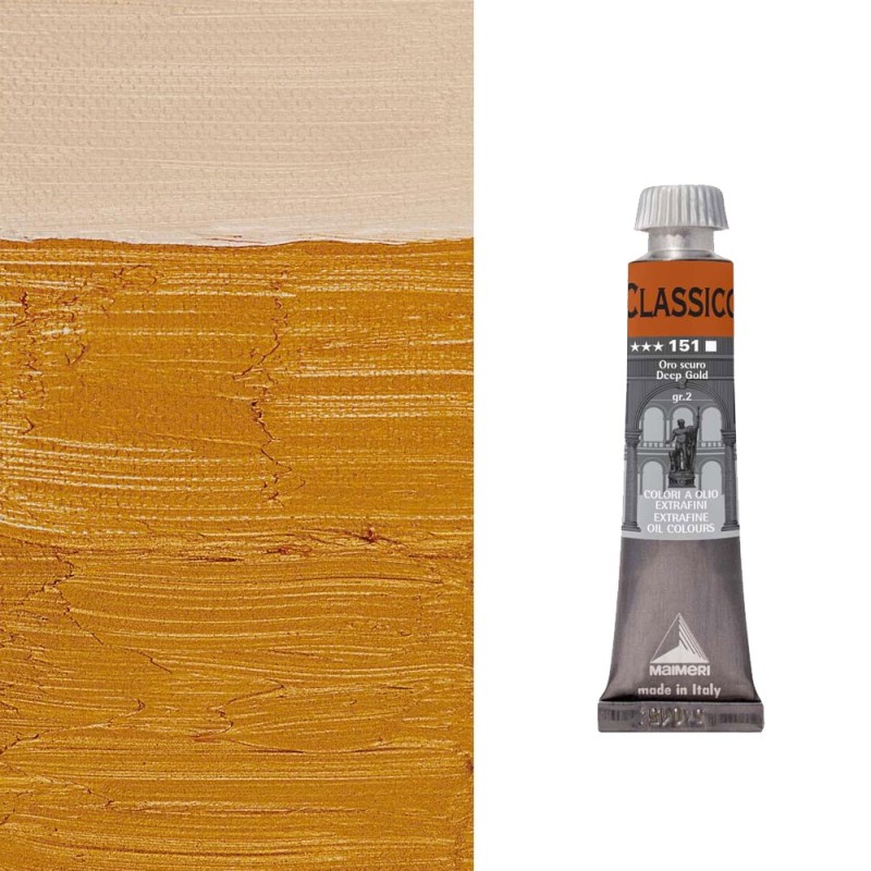 Colori ad Olio metallici Maimeri "Classico" Oro Scuro (151)