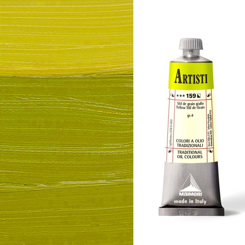 Colori ad Olio Maimeri serie Artisti Stil de Grain Giallo (159) tubo da 60 ml