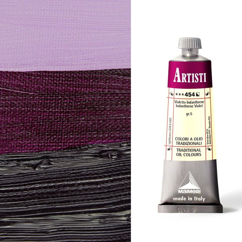 Colori ad Olio Maimeri serie Artisti Violetto Indanthrene (454) tubo da 60 ml