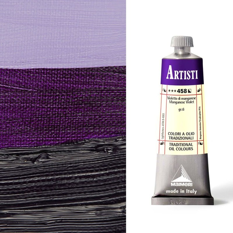 Colori ad Olio Maimeri serie Artisti Violetto di Manganese (458) tubo da 60 ml Colori ad Olio Maimeri serie Artisti Violetto di Manganese (458) tubo da 60 ml