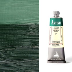 Colori ad Olio Maimeri serie Artisti Verde Smeraldo (348), tubo da 60 ml