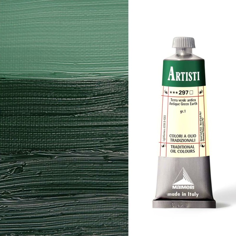 Colori ad Olio Maimeri serie Artisti Terra Verde Antica (297) tubo da 60 ml Colori ad Olio Maimeri serie Artisti Terra Verde Antica (297) tubo da 60 ml