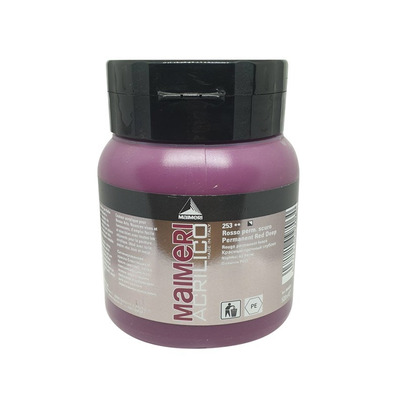 Acrilico  75 Ml  Gruppo: 1 253 Rosso Permanente Scuro — immagine 5