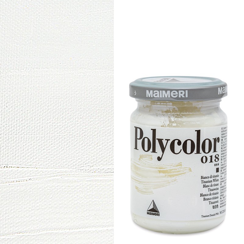 Colori Acrilici Maimeri "Polycolor" Bianco di Titanio (018) Colori Acrilici Maimeri "Polycolor" Bianco di Titanio (018)