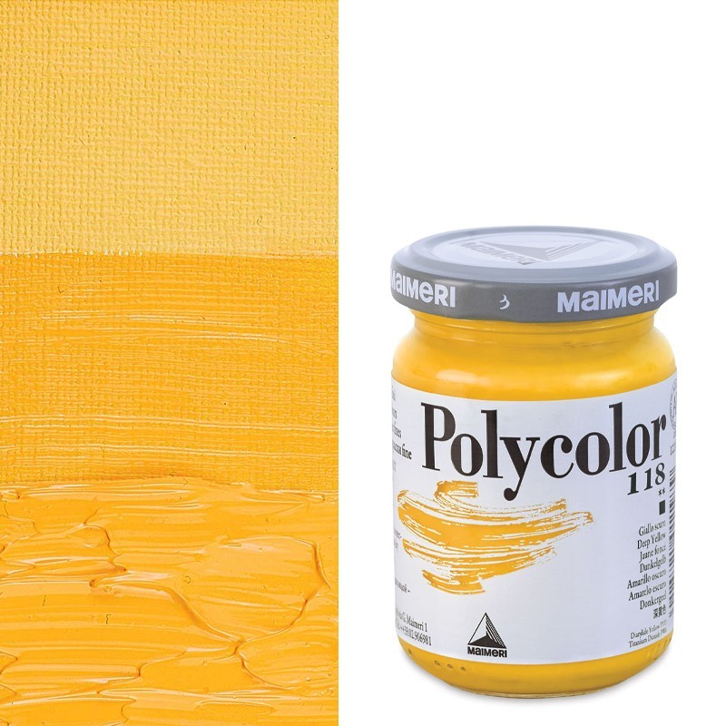 Colori Acrilici Maimeri "Polycolor" Giallo Scuro (118) Colori Acrilici Maimeri "Polycolor" Giallo Scuro (118)