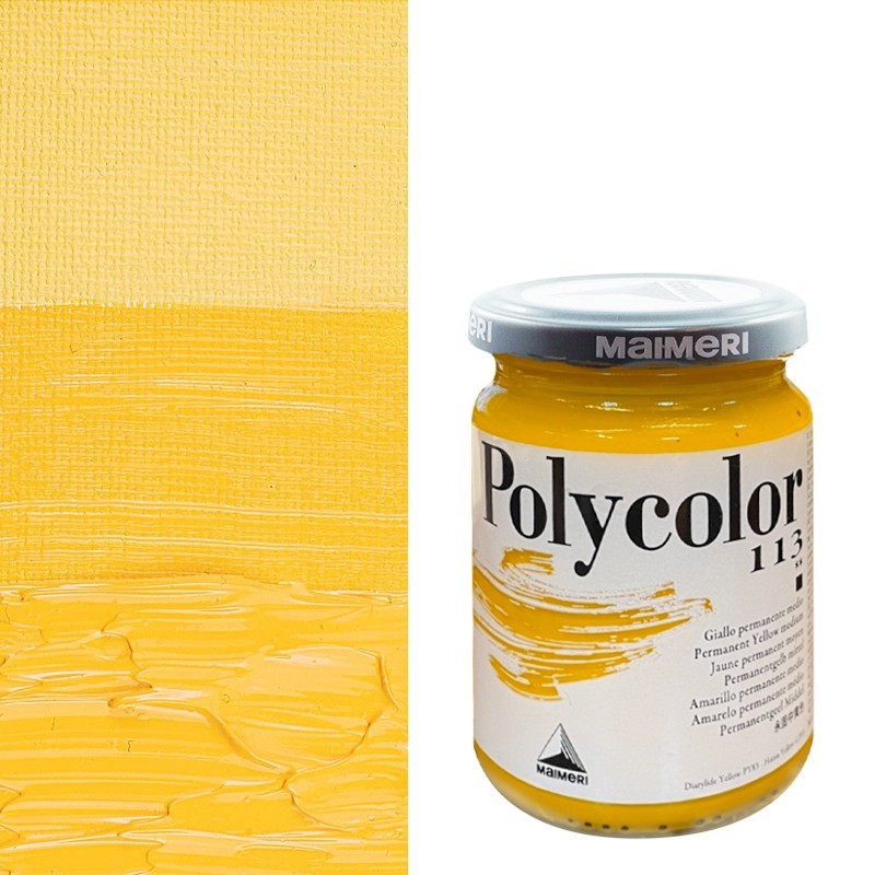 Colori Acrilici Maimeri "Polycolor" Giallo permanente Medio (113)