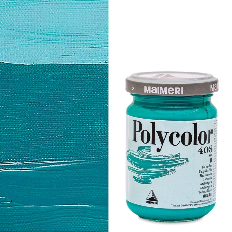 Colori Acrilici Maimeri "Polycolor" Blu Turchese (408)