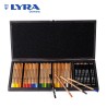 Lyra Rembrandt Polycolor & Art Design Large Set - Cassetta in legno con assortimento di 49 matite da disegno