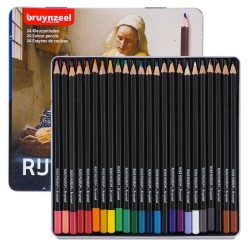Bruynzeel - Set da 24 matite colorate in scatola di metallo Serie Rijksmuseum