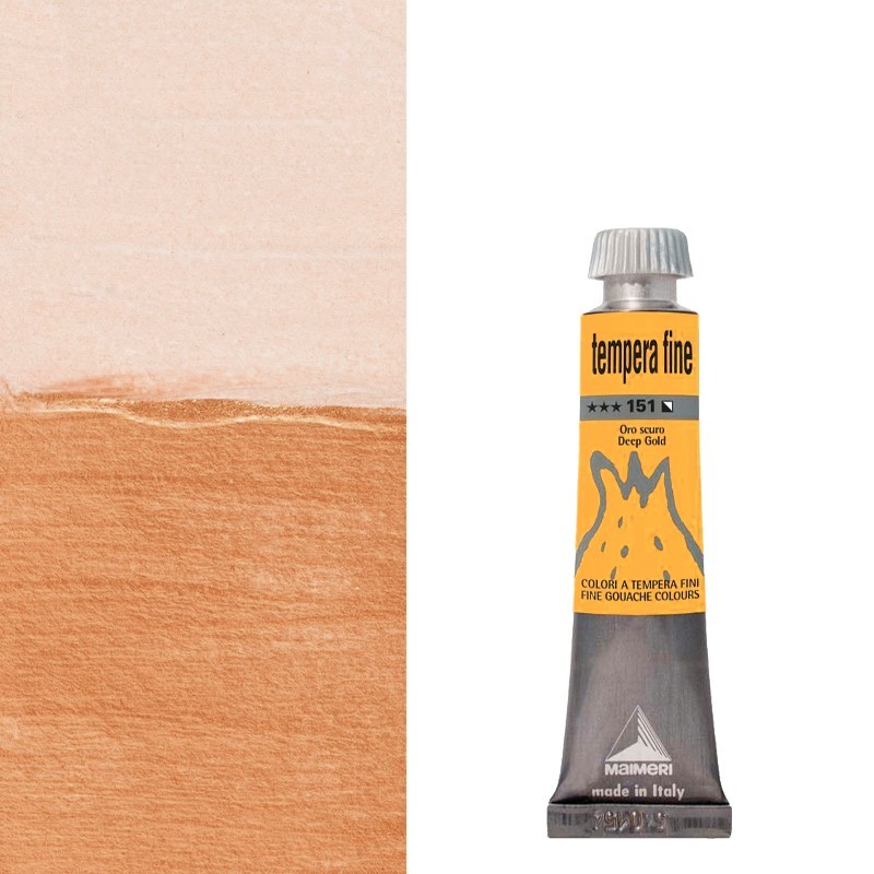 Colori a Tempera Fine Maimeri Oro Scuro (151) tubo da 20 ml