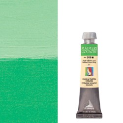 Colori a Tempera extrafine Maimeri Gouache Verde Brillante Scuro (305) tubo da 20 ml