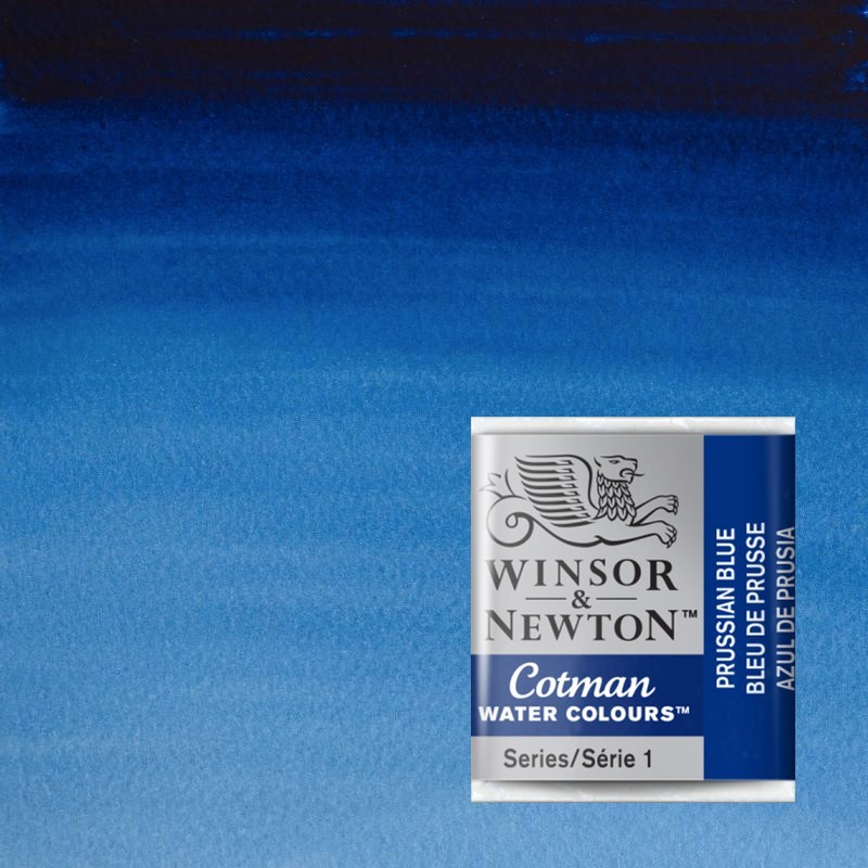 Acquerelli Cotman Winsor&Newton 1/2 godet Blu di Prussia (538)