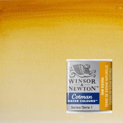 Acquerelli Cotman Winsor&Newton 1/2 godet Terra di Siena Naturale (552)