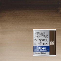 Acquerelli Cotman Winsor&Newton 1/2 godet Seppia (609)