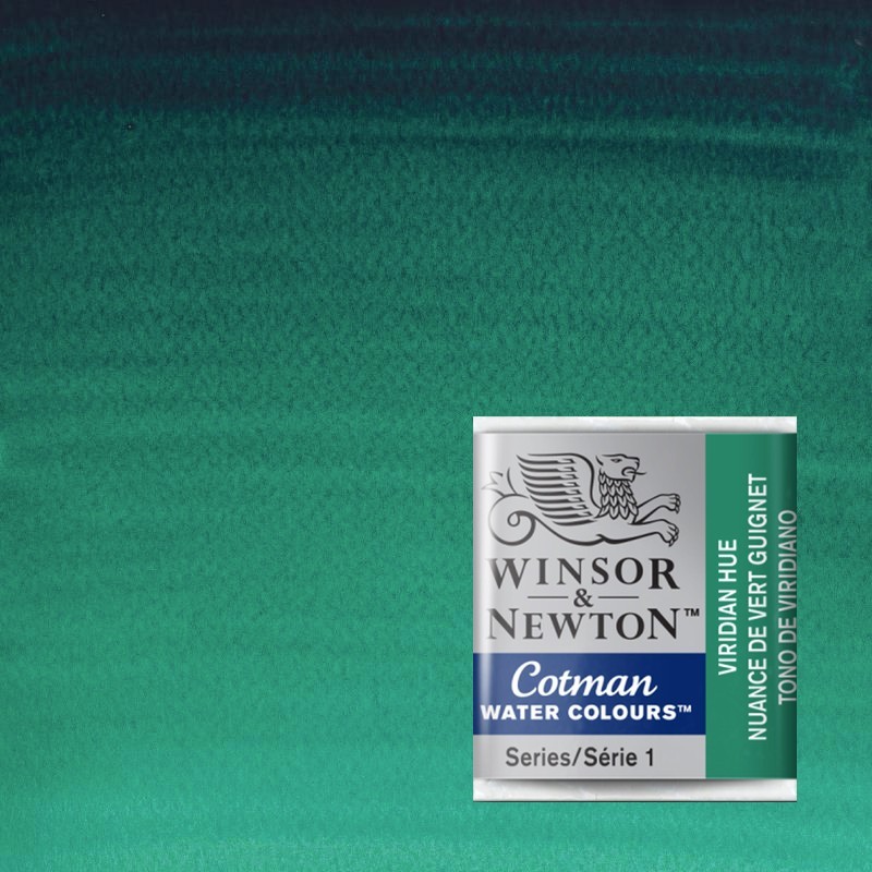 Acquerelli Cotman Winsor&Newton 1/2 godet Viridian imit. (696)