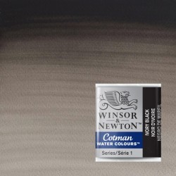 Acquerelli Cotman Winsor&Newton 1/2 godet Nero d'Avorio (331)