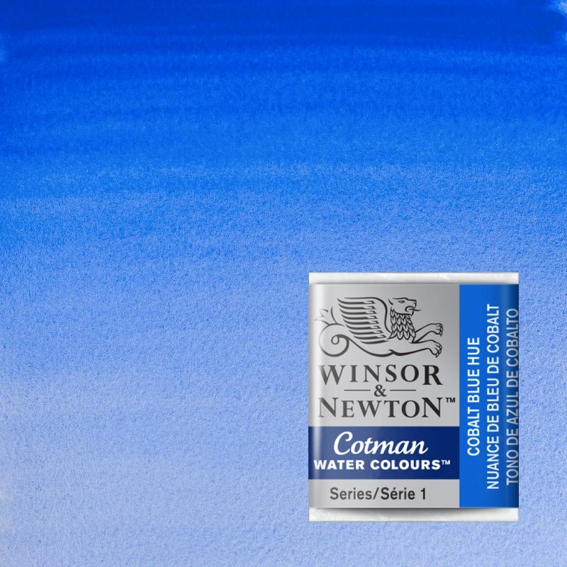 Acquerelli Cotman Winsor&Newton 1/2 godet Blu di Cobalto imit. (179) Acquerelli Cotman Winsor&Newton 1/2 godet Blu di Cobalto imit. (179)