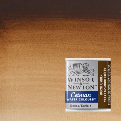 Acquerelli Cotman Winsor&Newton 1/2 godet Terra d'Ombra Bruciata (076)