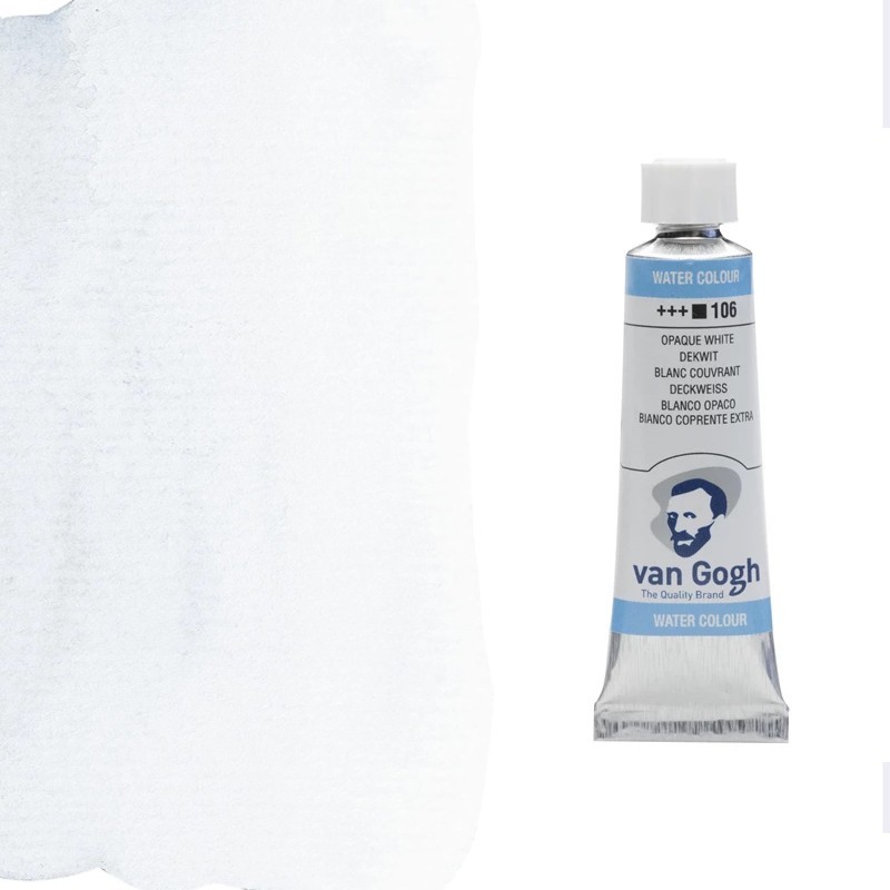 Acquerelli Van Gogh Talens Tubo da 10 ml - Bianco opaco (106) Acquerelli Van Gogh Talens Tubo da 10 ml - Bianco opaco (106)