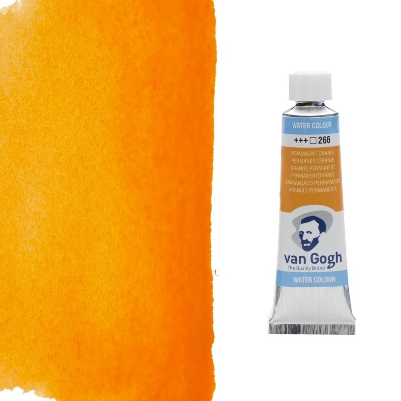 Acquerelli Van Gogh Talens Tubo da 10 ml - Arancio permanente (266) Acquerelli Van Gogh Talens Tubo da 10 ml - Arancio permanente (266)