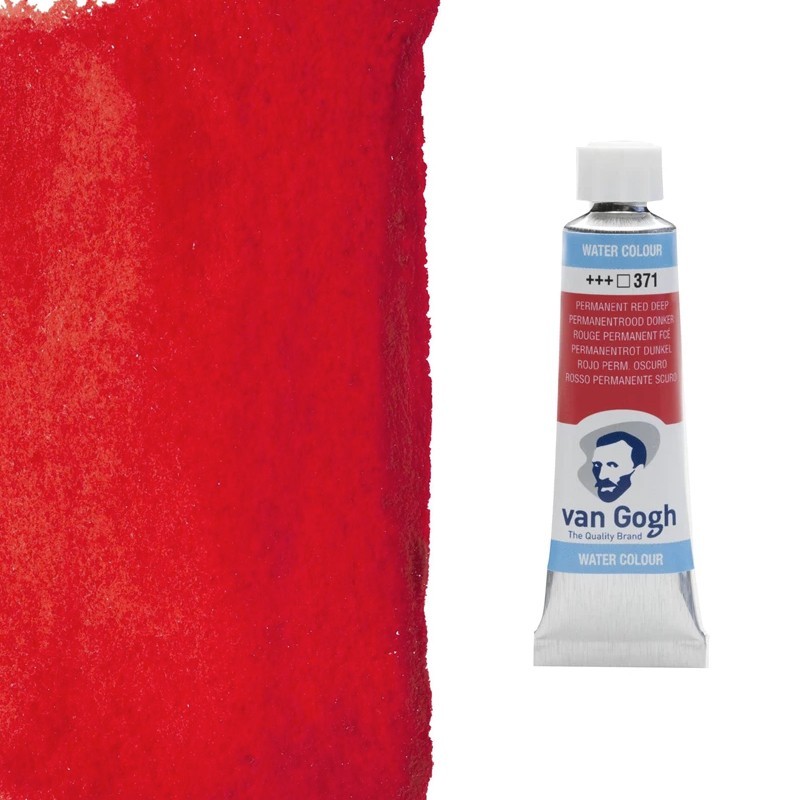 Acquerelli Van Gogh Talens Tubo da 10 ml - Rosso permanente scuro (371) Acquerelli Van Gogh Talens Tubo da 10 ml - Rosso permanente scuro (371)
