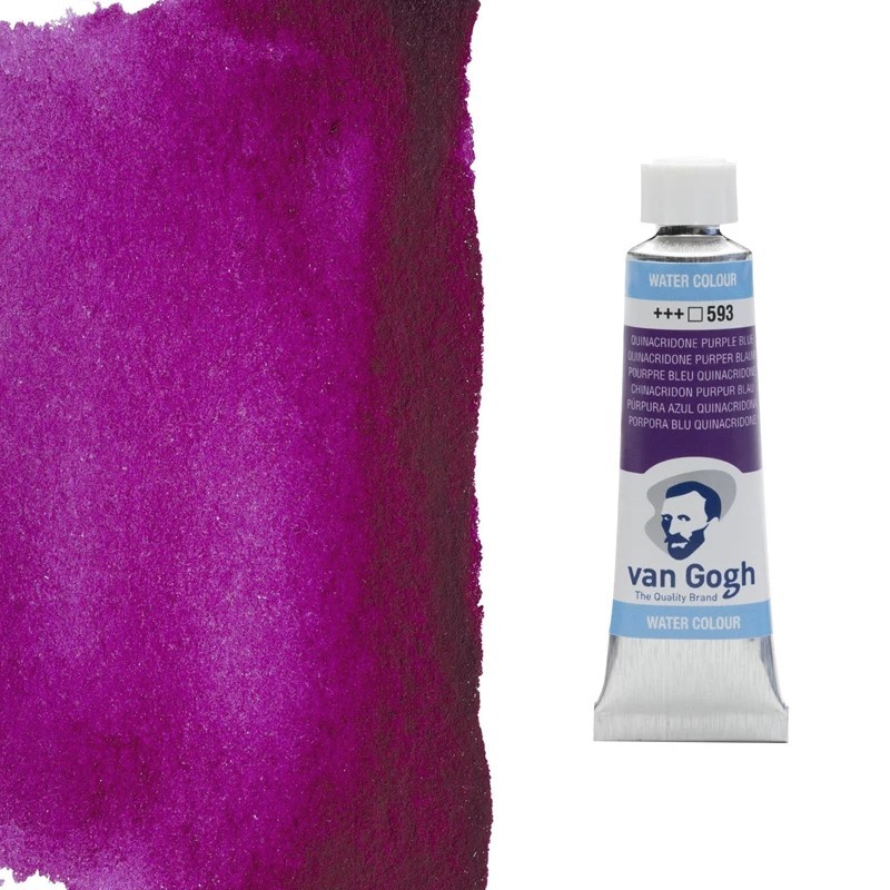 Acquerelli Van Gogh Talens Tubo da 10 ml - Porpora quinacridone bluastro (593) Acquerelli Van Gogh Talens Tubo da 10 ml - Porpora quinacridone bluastro (593)