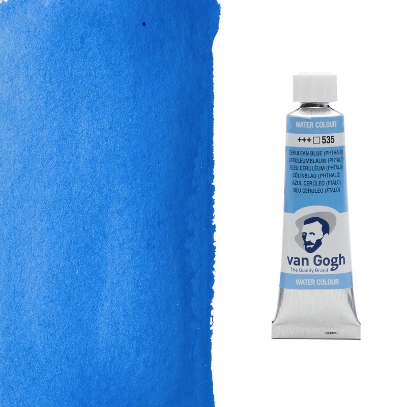 Acquerelli Van Gogh Talens Tubo da 10 ml - Blu ftalo ceruleo (535)
