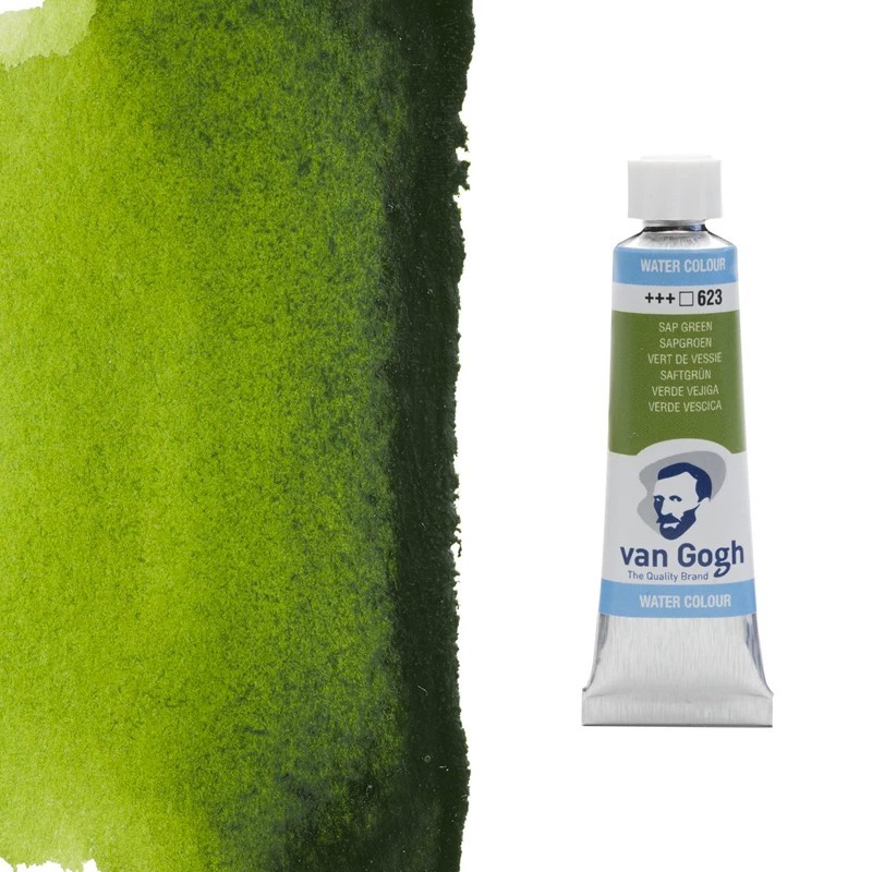 Acquerelli Van Gogh Talens Tubo da 10 ml - Verde vescica (623) Acquerelli Van Gogh Talens Tubo da 10 ml - Verde vescica (623)