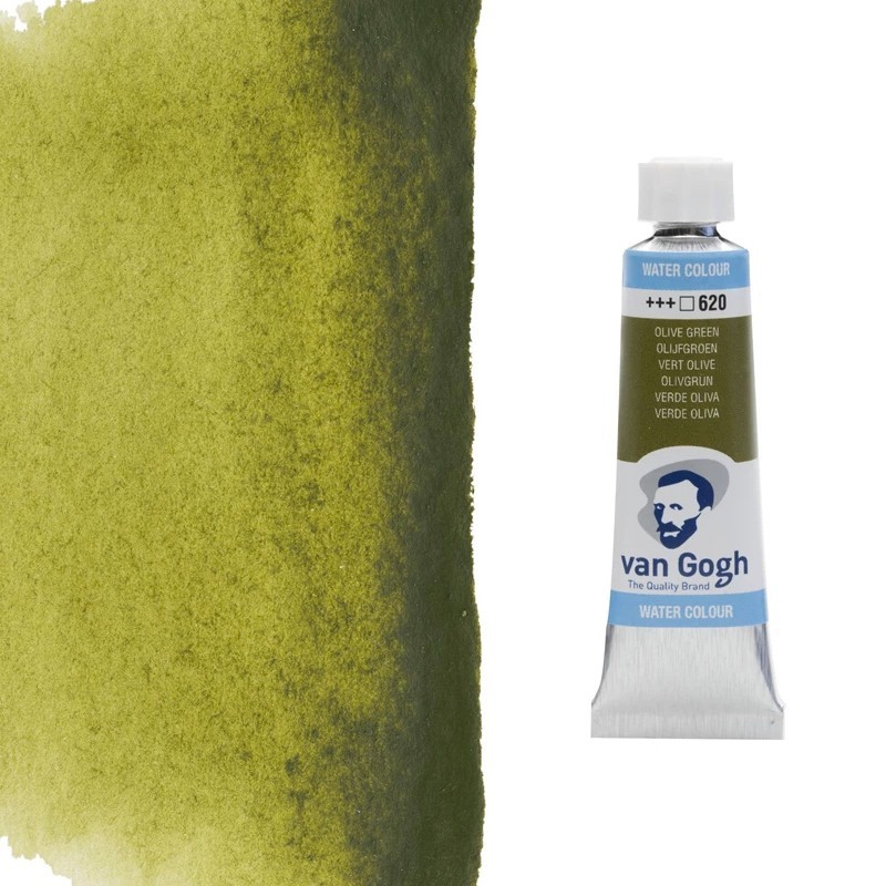 Acquerelli Van Gogh Talens Tubo da 10 ml - Verde oliva (620) Acquerelli Van Gogh Talens Tubo da 10 ml - Verde oliva (620)