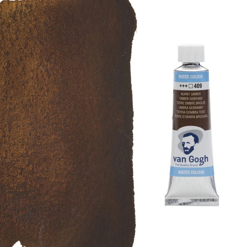 Acquerelli Van Gogh Talens Tubo da 10 ml - Terra d'ombra bruciata (409) Acquerelli Van Gogh Talens Tubo da 10 ml - Terra d'ombra bruciata (409)