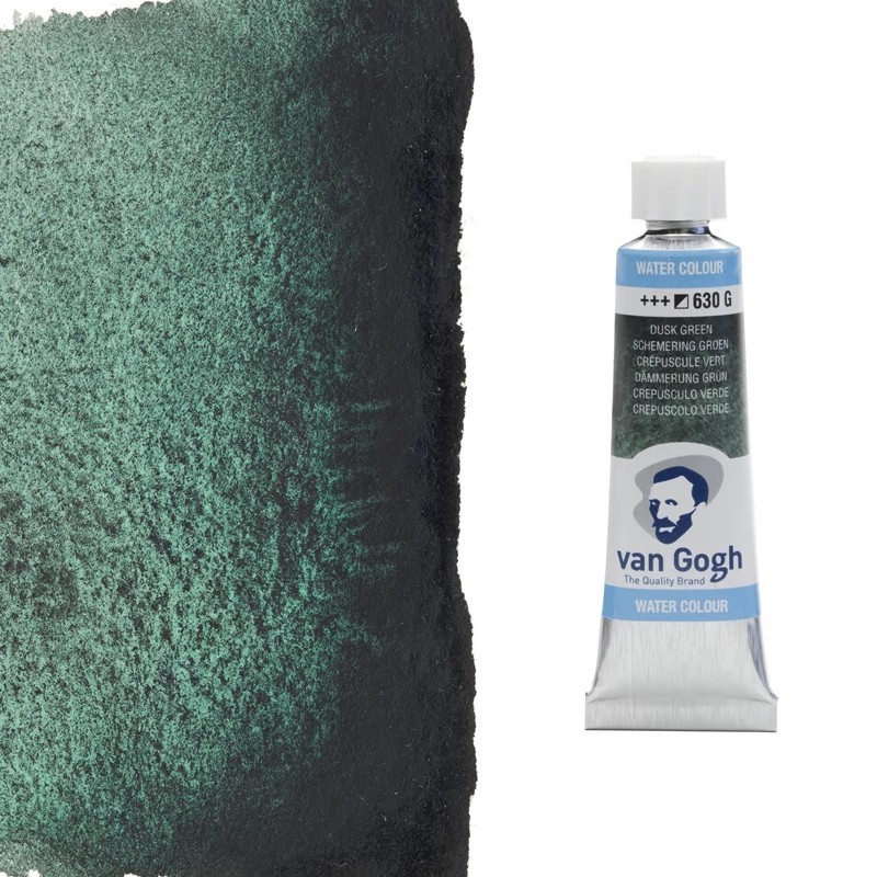 Acquerelli Van Gogh Talens Tubo da 10 ml - Verde crepuscolo (630) Acquerelli Van Gogh Talens Tubo da 10 ml - Verde crepuscolo (630)